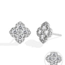 <tc>Moissanit-Diamantohrringe für Damen aus S925-Silber </tc>
