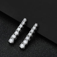 <tc>Moissanit D VVS1 Ohrhänger aus S925-Silber</tc>