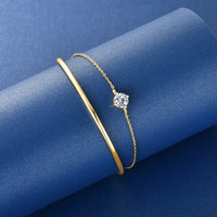 <tc>Moissanit-Manschettenarmband aus 925er Silber</tc>