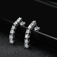 <tc>Moissanit D VVS1 Ohrhänger aus S925-Silber</tc>