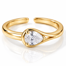 Halo Drop Ring — Light in Perfect Balance
