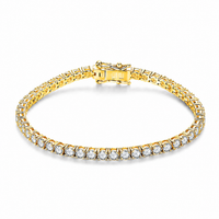 <tc>Moissanit-Tennis-Armband für Damen, aus 925er Silber</tc>