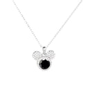 Mickey Full Moissanit Halskette aus 925er Silber