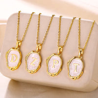 Deep Ocean Initial Necklace