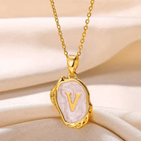 Deep Ocean Initial Necklace