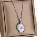 Deep Ocean Initial Necklace