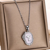Deep Ocean Initial Necklace