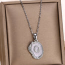 Deep Ocean Initial Necklace