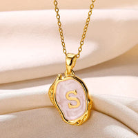 Deep Ocean Initial Necklace