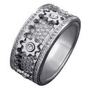 <tc>Rotierender Himmelszahnrad-Ring – S925</tc>