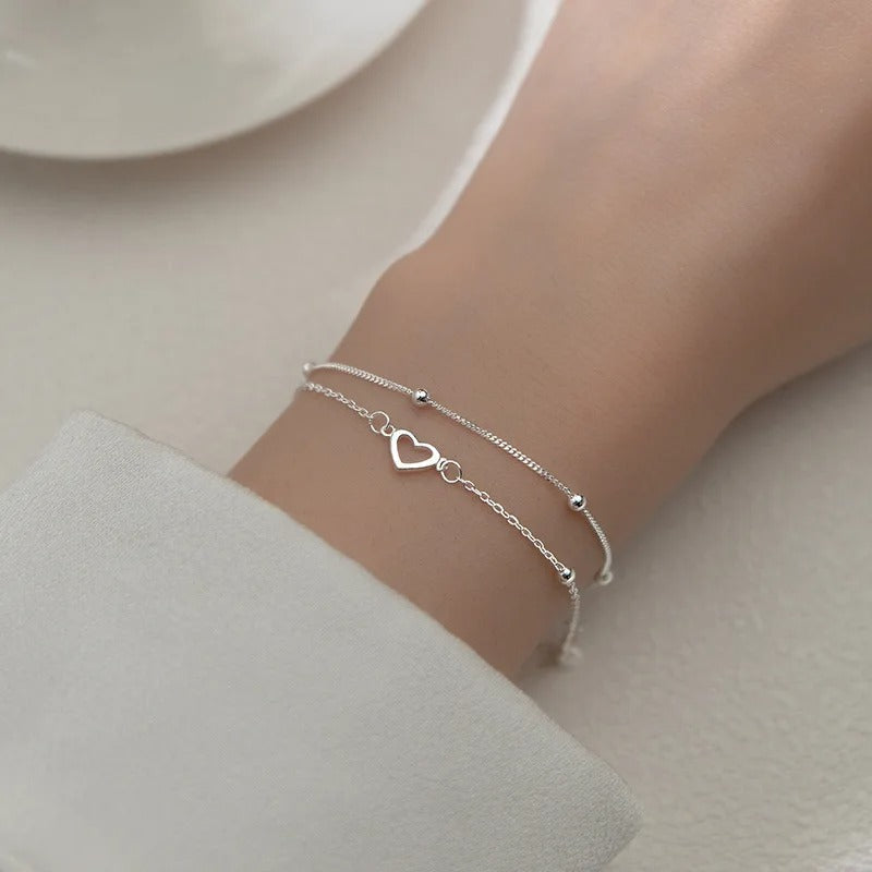 Delicate heart Whisper Bracelet