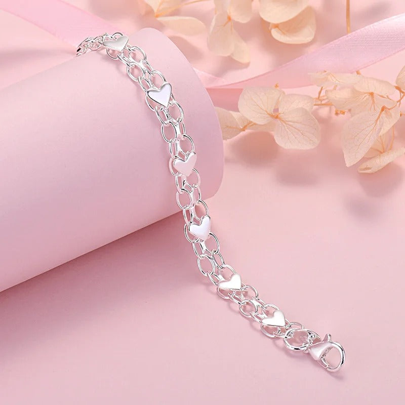Heart Chain  Bracelet