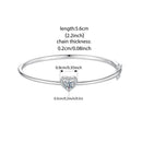 <tc>Hohlherz-Armband – Moissanit-Glanz aus 925er Silber</tc>