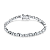<tc>Moissanit-Tennis-Armband für Damen, aus 925er Silber</tc>