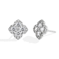 <tc>Moissanit-Diamantohrringe für Damen aus S925-Silber </tc>