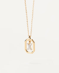 <tc>Buchstaben-Anhänger A–Z aus 925er Silber mit goldfarbener Oberfläche</tc>